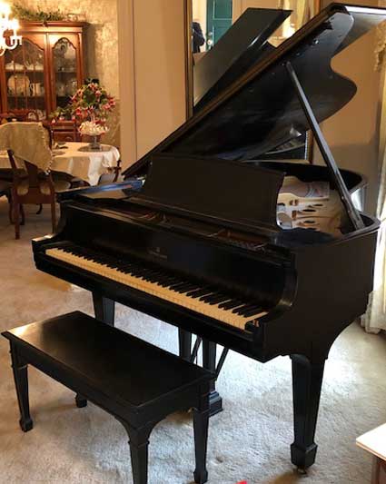 1936 Ebony Steinway Grand Piano