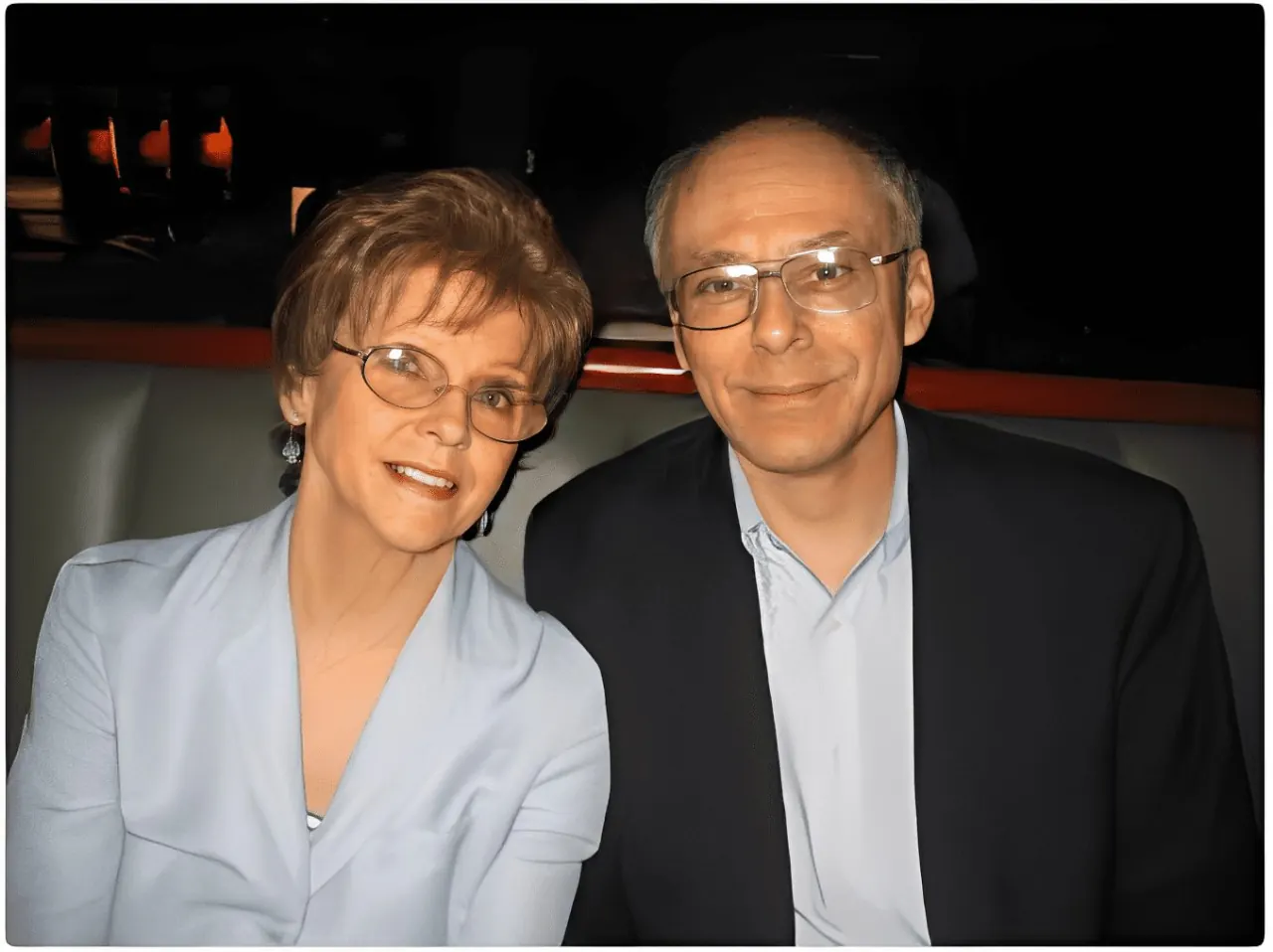 John and Daisy posing for a photo