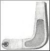 Illustration of a mechanical L-shaped pipe component